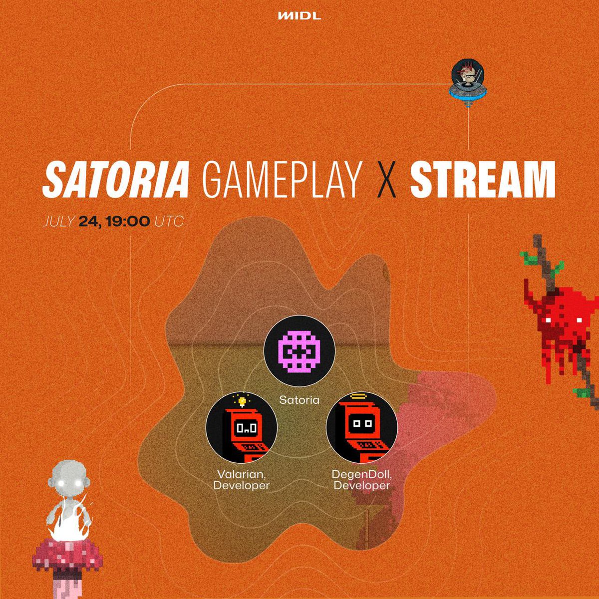 Satoria Gameplay Livestream: Coming on Every X Screen Tomorrow 🕹️

You already now that the opportunity to grab in-game rewards for levelling up on Satoria is  live till Sunday.

To help you out a bit master the gaming path, Satoria team will join us tomorrow for a livestream