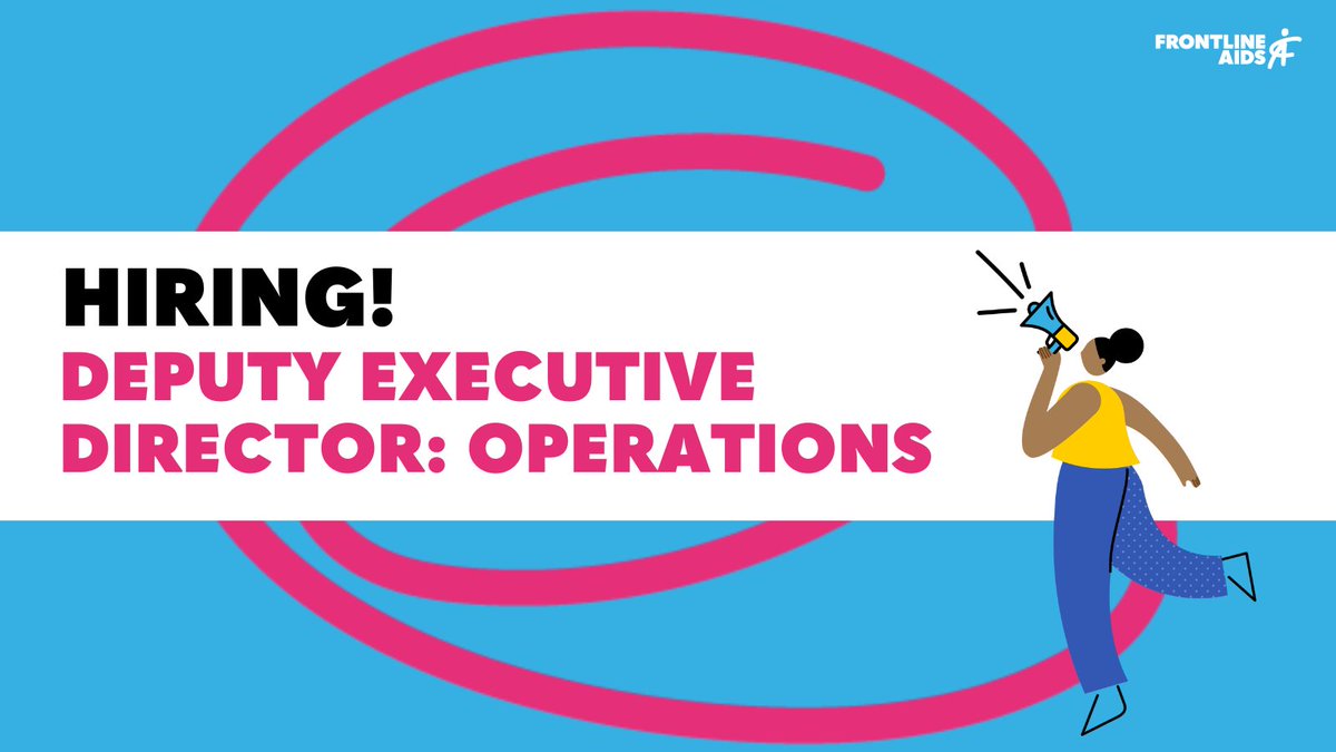 frontlineaids's tweet image. We&apos;re #hiring!  Seeking an an accomplished leader for the role of Deputy Executive Director: Operations.  

⏰ Deadline to apply is 11 August.  

Find out more and the full job description  ⤵️
frontlineaids.peoplehr.net/Pages/JobBoard…