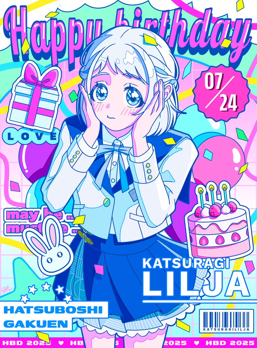 chaco_late1's tweet image. リーリヤちゃん誕生日おめでとう🎂
 #葛城リーリヤ生誕祭2025