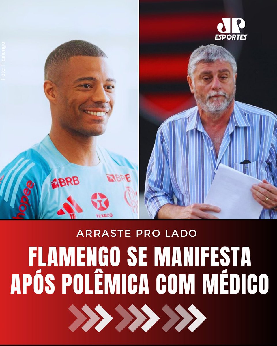 JovemPanEsporte's tweet photo. A diretoria do Flamengo se manifestou oficialmente após as falas do Doutor José Luiz Runco sobre as condições de Nicolas De La Cruz!
#Flamengo #Runco #DeLaCruz https://t.co/TFNqz6fJPB