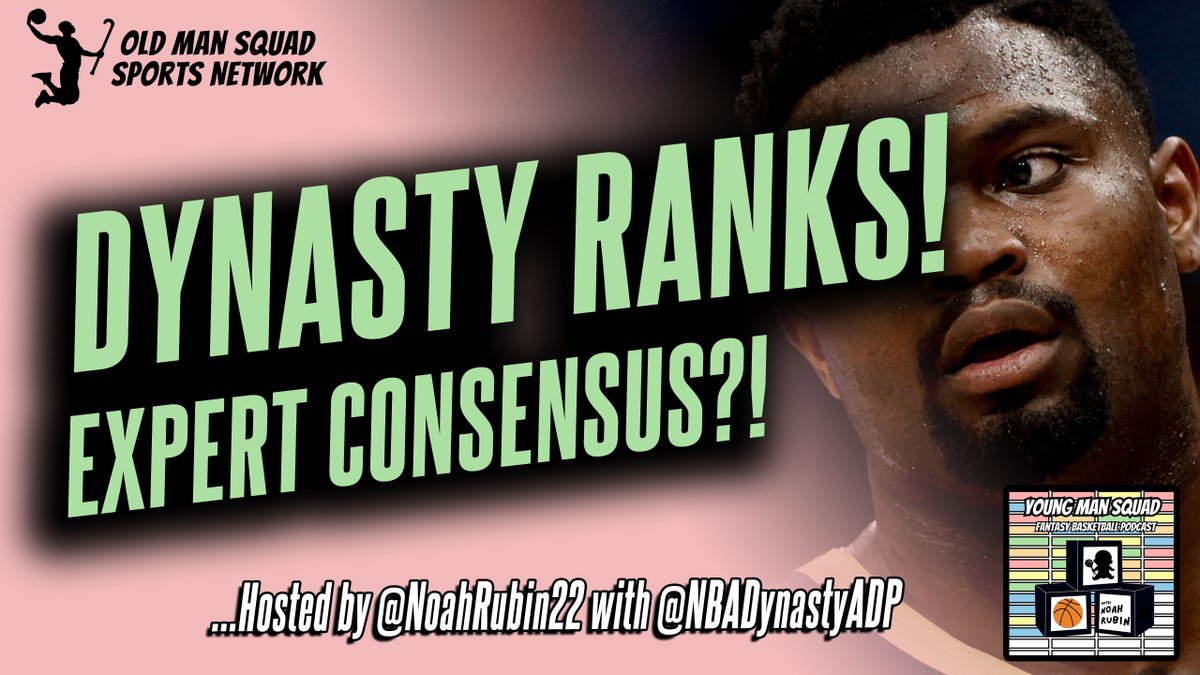 OldManSquad's tweet image. Seven analysts. One consensus. Or is it? @NBADynastyADP collected info from across the dynasty landscape and joins @NoahRubin22 to talk through the WHOLE league, old, young, and in-between!
YT: youtu.be/DR3bKZyesKA