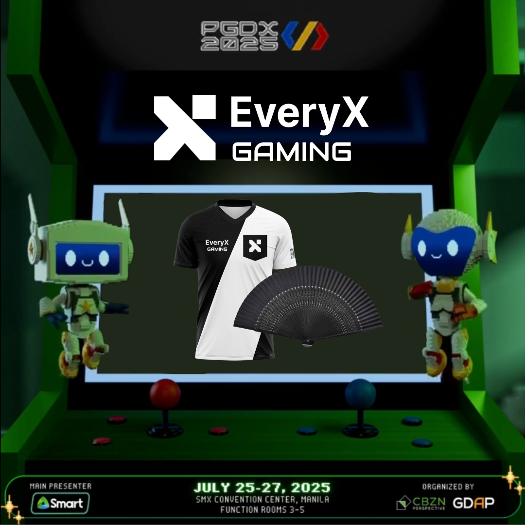 everyx_io's tweet image. PGDX kicks off tomorrow! 🎯
Find the EveryX Gaming booth, and you could be one of the few to grab our Limited Edition merch.
See you on the floor 😎
#EveryXGaming #PGDX2025 #BuiltForPlayers #EveryXNews
