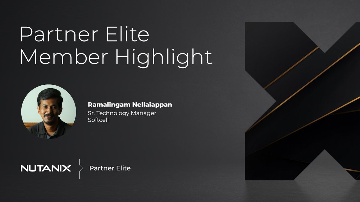 NutanixPartners (@nutanixpartners) on Twitter photo From PoC to Partner Elite 🚀
Learn how Ramalingam Nellaiappan from <a href="/Softcell_Tech/">Softcell Technologies Global Pvt. Ltd.</a> scaled from his first PoC to delivering customer success across different industries and becoming a #NutanixPartnerElite member.
Read his full journey here: bit.ly/4m5TYLI From PoC to Partner Elite 🚀
Learn how Ramalingam Nellaiappan from <a href="/Softcell_Tech/">Softcell Technologies Global Pvt. Ltd.</a> scaled from his first PoC to delivering customer success across different industries and becoming a #NutanixPartnerElite member.
Read his full journey here: bit.ly/4m5TYLI