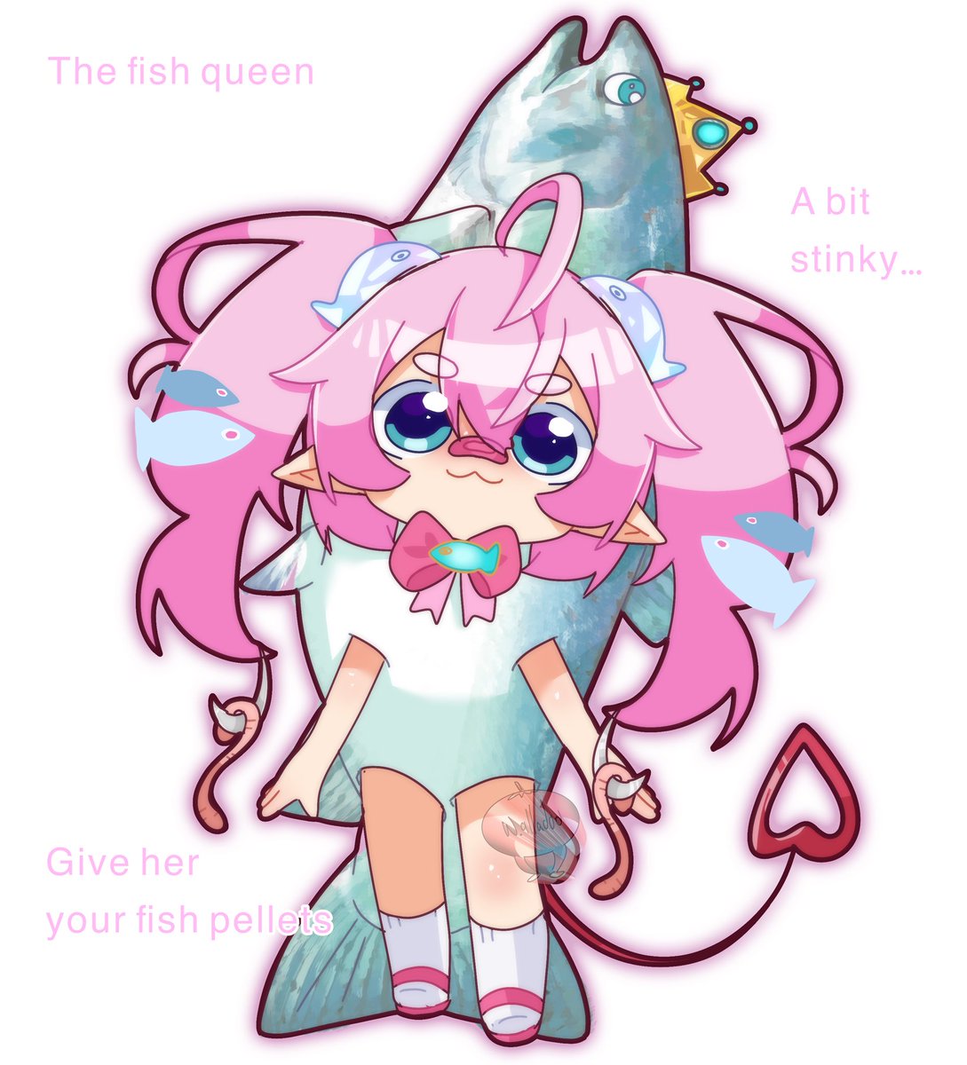 w_alladoo's tweet image. fish...
wanted to join this lmao
#gremlincontest #chibmin #digitalart