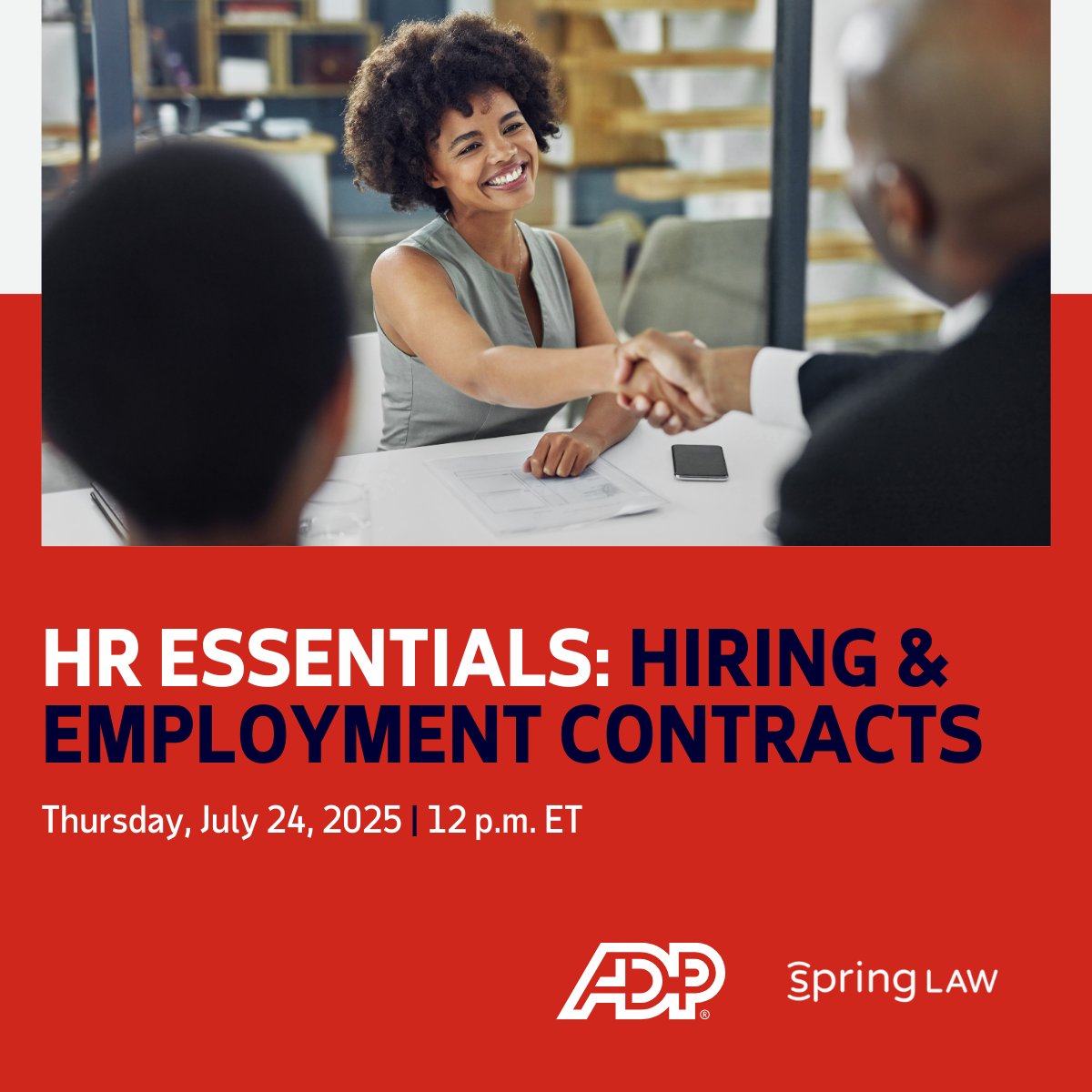 Join legal experts from #SpringLaw as they unravel Canada's legal landscape for hiring and employment contracts! This webinar will provide you with essential tools for success. Be sure to register now for this free session! Visit: event.on24.com/wcc/r/4991696/…