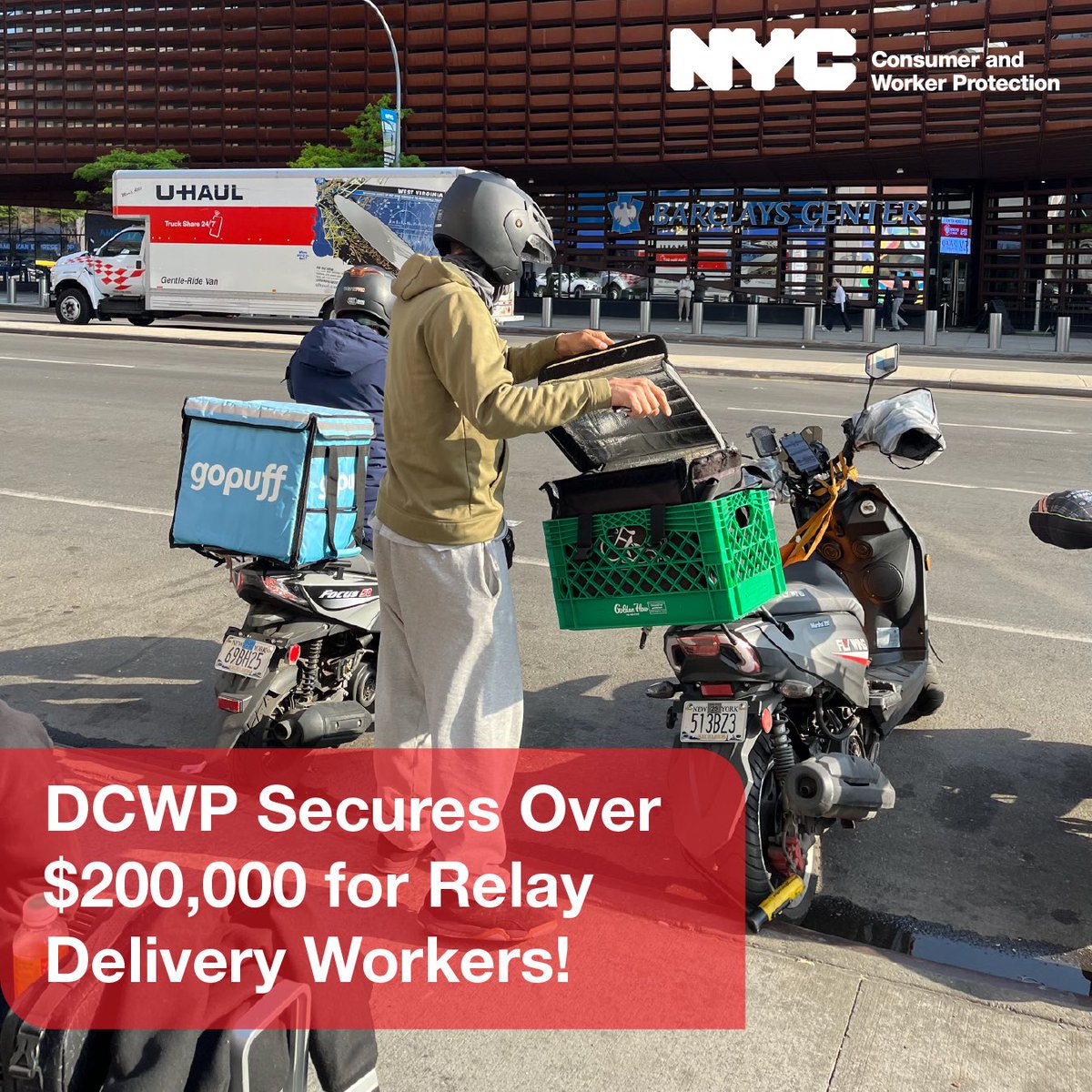 helloDCWP's tweet image. That’s how we #ProtectWorkers
In our settlement, Relay has agreed to:
✅ Pay workers harmed by Relay’s maximum distance violations;
✅ Reinstate workers who were illegally deactivated;
✅ Pay workers at least $21.44/hr.
If eligible, file a complaint: bit.ly/4llgIXL