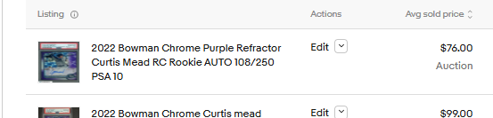 Ronnie (@gem_mint_cards_) on Twitter photo brutal, they doubled up on these Mead purple autos. I know this is what i'd get. Prob $50 card rn LOL <a href="/Mike__McKenna/">The Trout Farm</a> brutal, they doubled up on these Mead purple autos. I know this is what i'd get. Prob $50 card rn LOL <a href="/Mike__McKenna/">The Trout Farm</a>