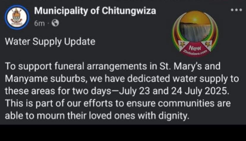 So a tragedies should happen all the time for our people to get constant water supply by a local authority they elected to deliver social services? This is very bad. Whats the purpose then of having a council, if it cannot discharge its constitutional duties?
