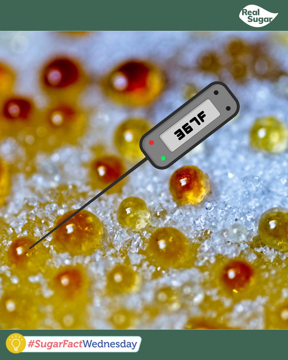 Did you know table sugar melts at about 367°F? 🔥 That’s hotter than most baking temperatures!

It’s just one of the ways sugar brings the heat in the kitchen. #SugarFactWednesday #RealSugar