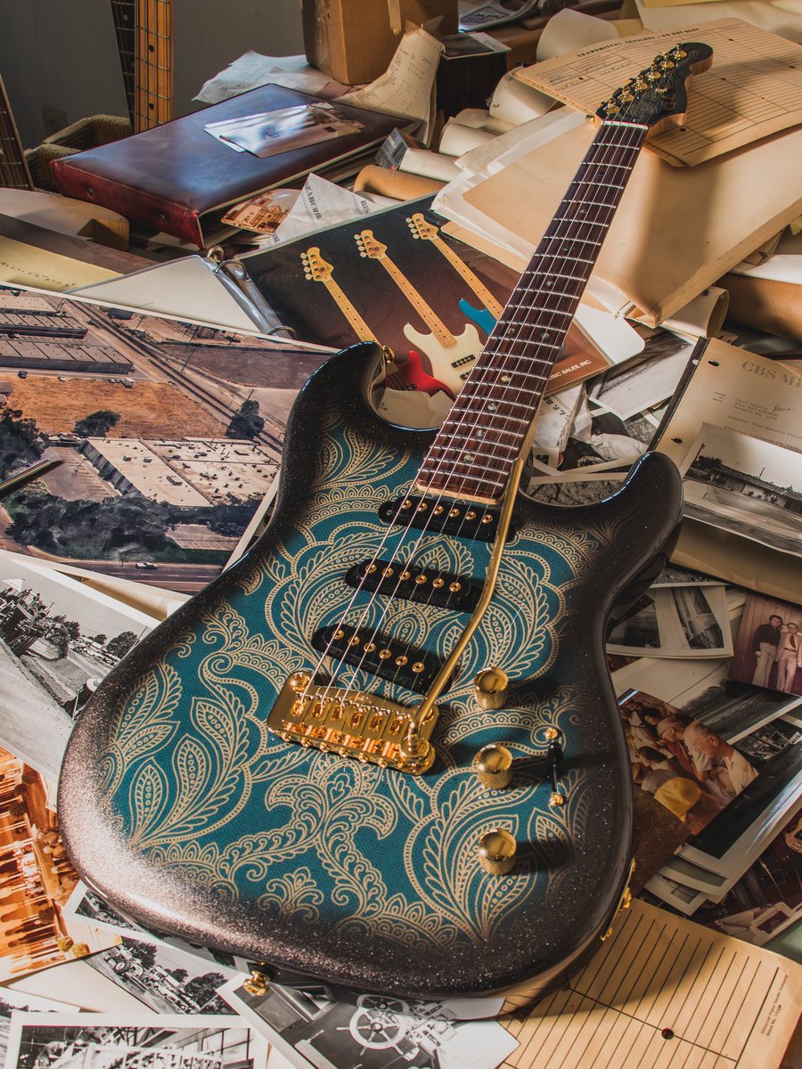 G&L Guitars (@gandlguitars) on Twitter photo G&L Custom Shop S•500 RMC in Graphite Burst Paisley over okoume, gold hardware, quartersawn 3a flame maple neck with Caribbean rosewood fingerboard, matching headstock, stainless steel frets, abalone face dots, Vintage Tint Satin finish. Built for <a href="/SweetwaterSound/">Sweetwater</a>. G&L Custom Shop S•500 RMC in Graphite Burst Paisley over okoume, gold hardware, quartersawn 3a flame maple neck with Caribbean rosewood fingerboard, matching headstock, stainless steel frets, abalone face dots, Vintage Tint Satin finish. Built for <a href="/SweetwaterSound/">Sweetwater</a>.
