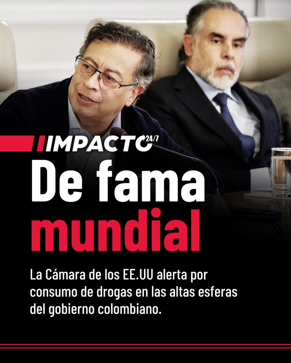 Impacto24_7's tweet photo. 🚨🇨🇴🇺🇸 GOBIERNO DE DROGADICTOS | Petro hunde la imagen internacional del país y EE. UU recortaría próximamente en un 50 % la ayuda económica a Colombia. La razón es contundente: desconfianza, inseguridad, consumo de drogas en las altas esferas del gobierno y tolerancia con el crimen. El gobierno norteamericano ve en la potencia de la vida un país sin rumbo, manejado como si fuera una comuna de activistas.