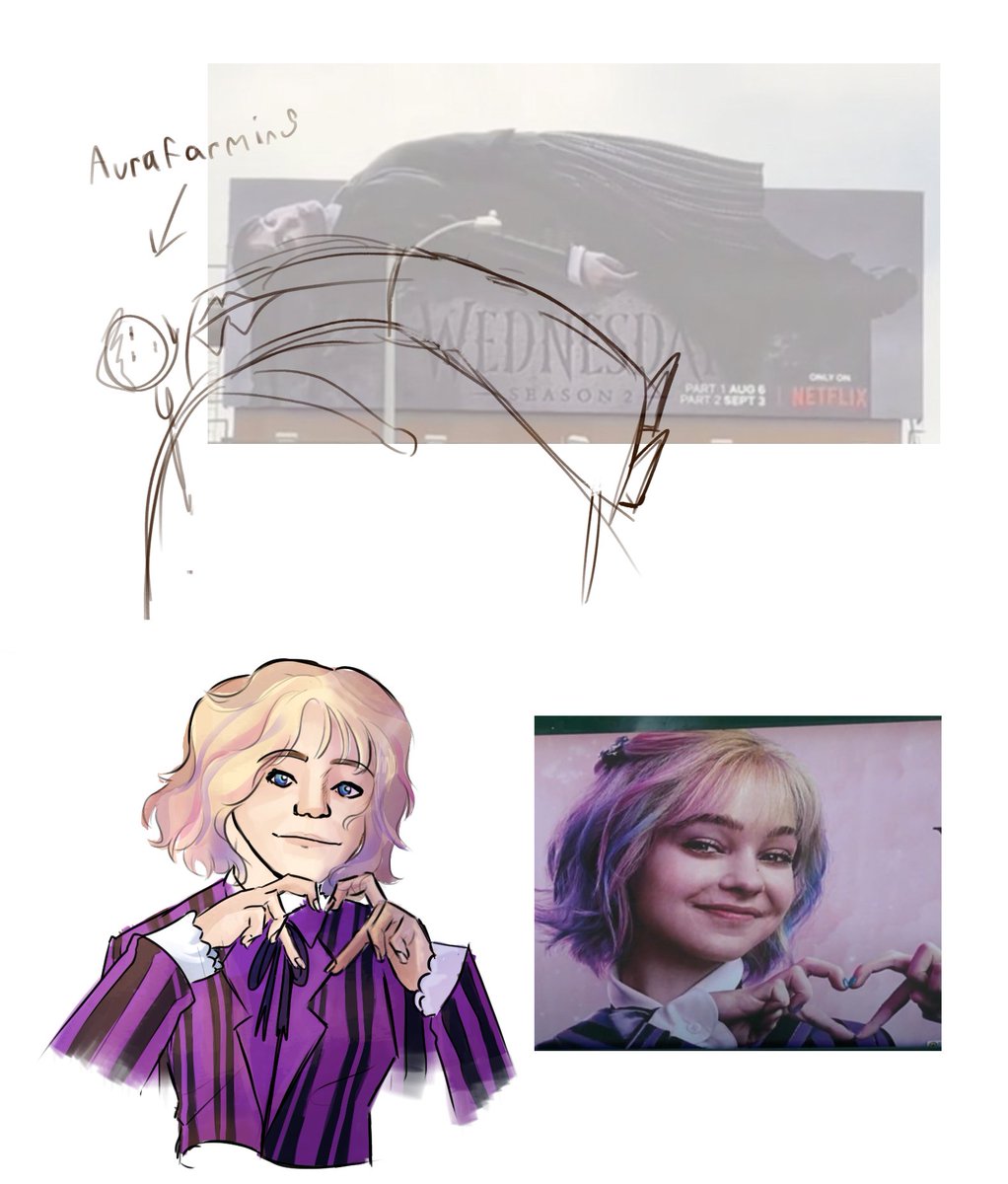 AltAcc86684455's tweet image. First time posting art on here and it’s the #wenclair promo cause that shit is frying me💀