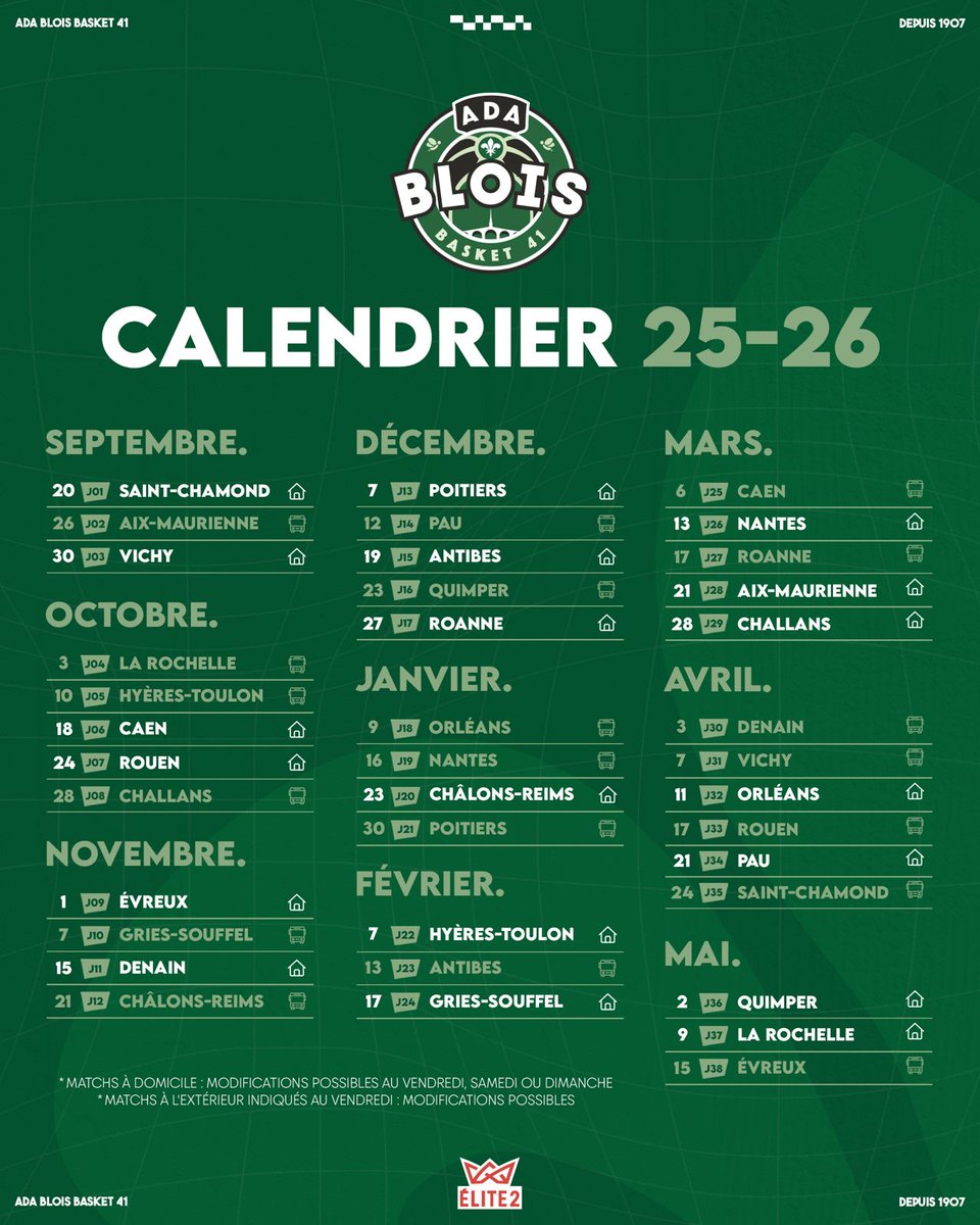 ๐ ADA Blois Basket 41 ๐ (@adabloisbasket) on Twitter photo ๐๐ฒ ๐ฐ๐ฎ๐น๐ฒ๐ป๐ฑ๐ฟ๐ถ๐ฒ๐ฟ ๐ฑ๐ ๐ฐ๐ต๐ฎ๐บ๐ฝ๐ถ๐ผ๐ป๐ป๐ฎ๐ ๐ฑ๐ฒฬ๐๐ผ๐ถ๐น๐ฒฬ ! โ
Toutes les infos concernant le calendrier du championnat 2025-2026 d'<a href="/ELITE2_officiel/">รLITE 2</a> sont disponibles sur notre site ! ๐
๐ lc.cx/lnqq-7
#ADABlois #รlite2 ๐๐ฒ ๐ฐ๐ฎ๐น๐ฒ๐ป๐ฑ๐ฟ๐ถ๐ฒ๐ฟ ๐ฑ๐ ๐ฐ๐ต๐ฎ๐บ๐ฝ๐ถ๐ผ๐ป๐ป๐ฎ๐ ๐ฑ๐ฒฬ๐๐ผ๐ถ๐น๐ฒฬ ! โ
Toutes les infos concernant le calendrier du championnat 2025-2026 d'<a href="/ELITE2_officiel/">รLITE 2</a> sont disponibles sur notre site ! ๐
๐ lc.cx/lnqq-7
#ADABlois #รlite2