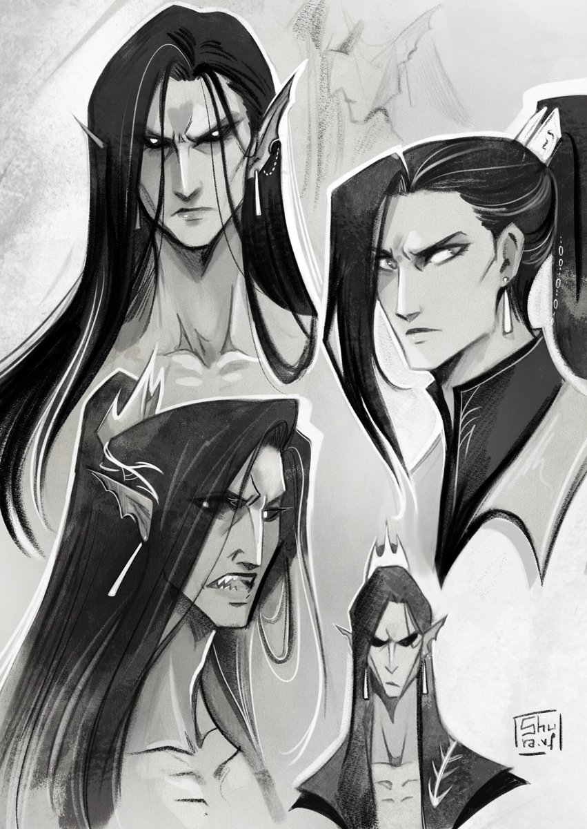 Shuravf90's tweet photo. He Xuan sketchbook page (touched with procreate)
Also first time drawing male Ming Yi!
#TGCF https://t.co/iuPo8ynrAy