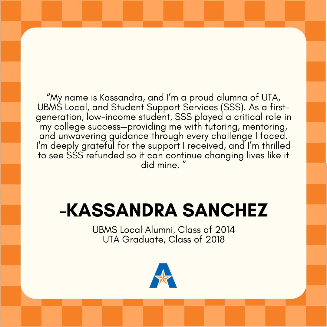 We would like to congratulate UTA TRIO SSS on being refunded. They have been at <a href="/UTArlington/">The University of Texas at Arlington</a> for 49 yrs and is the oldest TRIO program on campus. UTA was the first institution in Texas to host all TRIO programs! #ProtectTRIO #TRIOworks

<a href="/texastrioassoc/">Texas TRIO Association</a> <a href="/SWASAPTRiO/">SWASAP</a> <a href="/COETalk/">Council for Opportunity in Education</a>