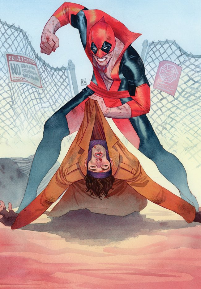 kevinwada's tweet image. Deadpool V Gambit issue 5 is the second print that will be at @gallerynucleus booth #2015 at #SDCC! Another one of my fav covers and def my fav of this series. Peep the Lost Easter egg?