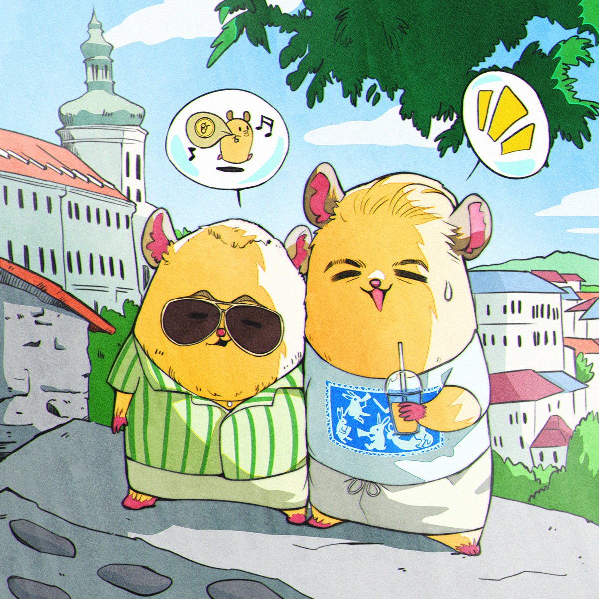 Hamster brothers in Kutná Hora sharing burglary tips
(I missed that this is Kuttenberg...not Prague lmao)

#lukedale #kcd2 #Kutnahora