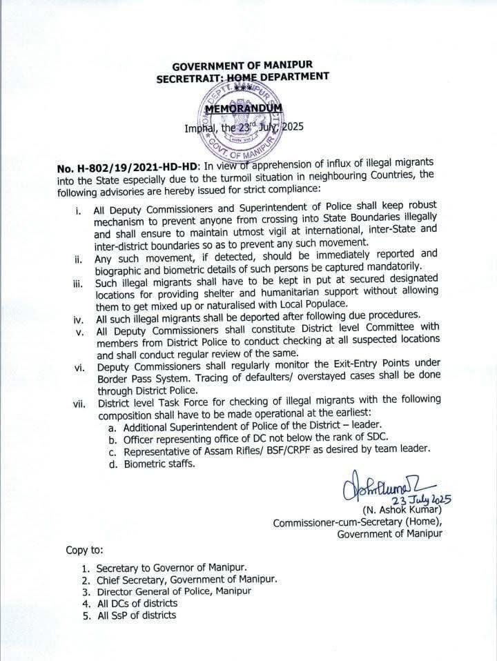 NBirenSingh's tweet image. Appreciate the Government of Manipur for taking strong and timely steps to protect the state from the growing threat of illegal migration. Glad to see the efforts continue. This journey began during my tenure in 2017 with proactive border vigilance and reforms. Safeguarding our…