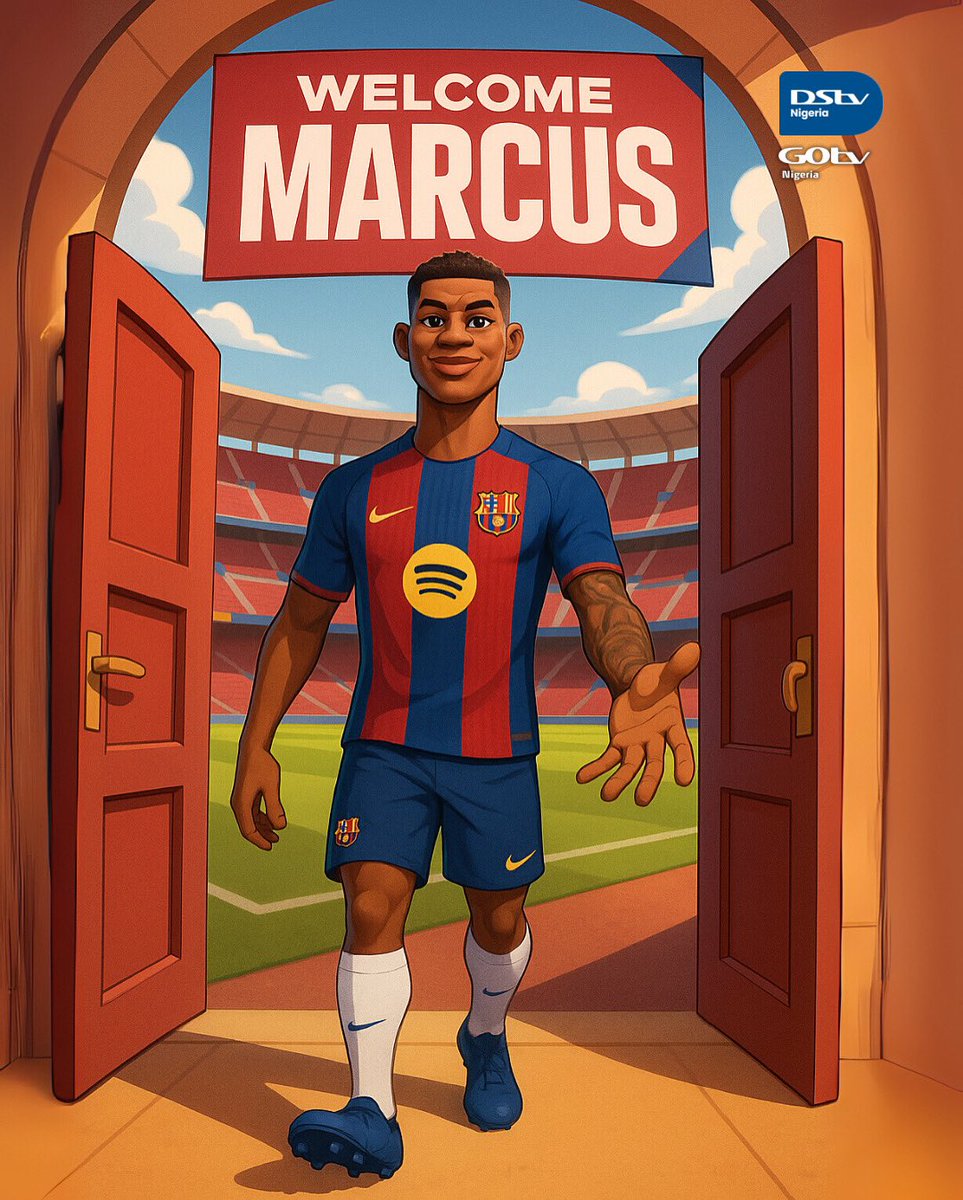 DStvNg's tweet image. Plot twist: Rashford signs with the plot itself!
Welcome to Barcelona
#herewego