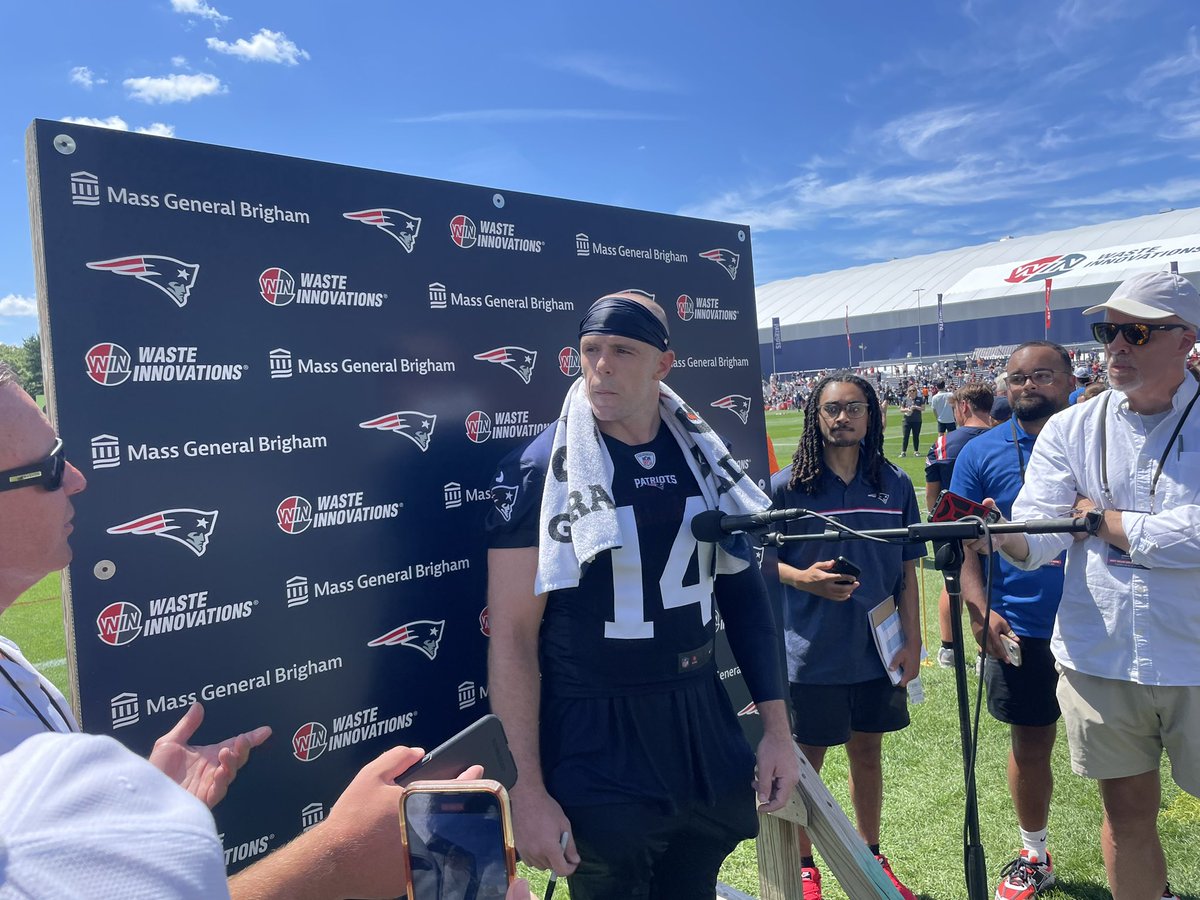 _AndrewCallahan's tweet image. #Patriots LB Robert Spillane: “I’ve never been more excited going into a year with a group of guys. We had a great offseason.”