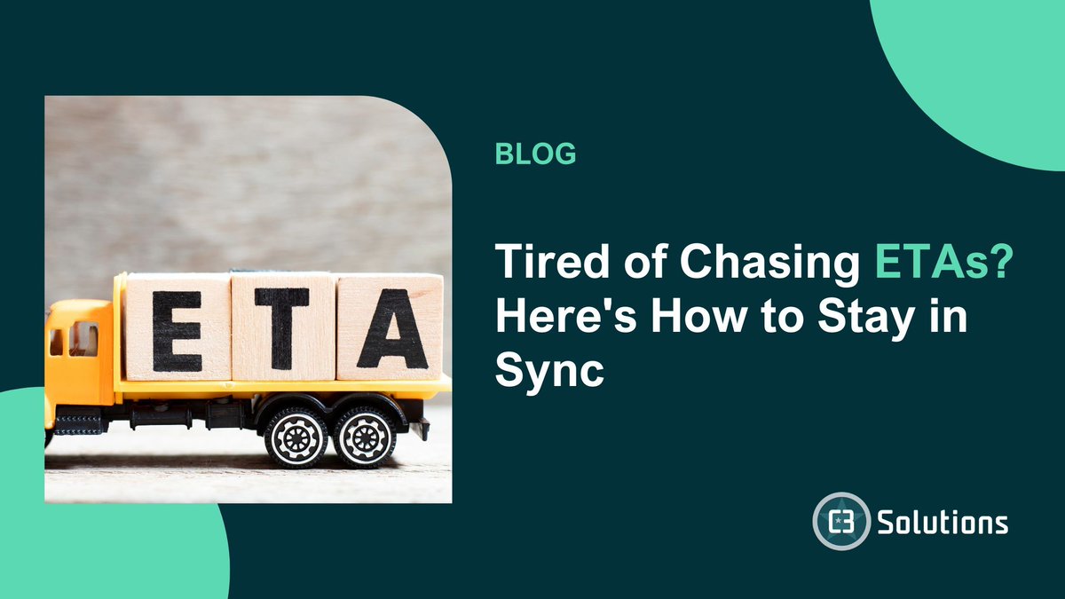 c3solutions's tweet image. Still chasing truck ETAs?

In our latest blog, we share how top-performing logistics teams use real-time visibility, smart scheduling, and clear communication to fix this.

Read now: hubs.ly/Q03yvQRJ0

#supplychain #dockscheduling #yardmanagement #logistics
