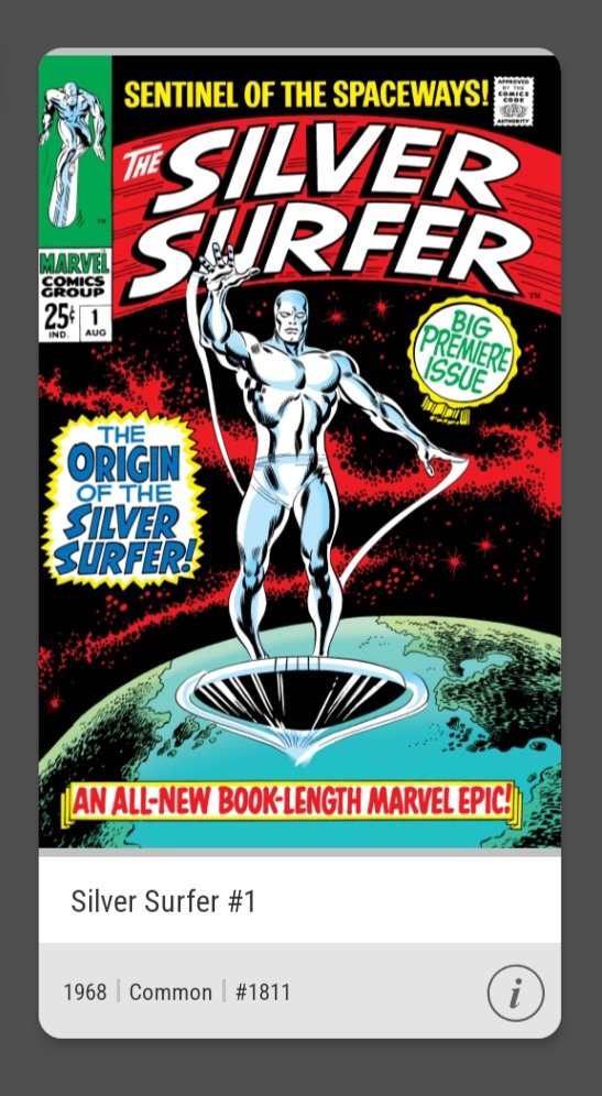 GlowingChest's tweet image. ⚪ FIRST PULL AND SILVER SURFER SR #1810 🙌🎆 (#1 Aug 1 comic) and on the market got common #1811. Neighbor mints 💯✨️ and completed set ✅️ @veve_official @DavidYuNZ #veve #nfts #nft