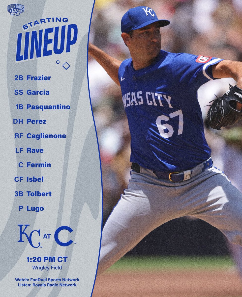 SleeperRoyals's tweet image. Interesting lineup for today rubber match…
Witt is taking the day off due to some discomfort in his knee from yesterday’s game😬 #FountainsUp