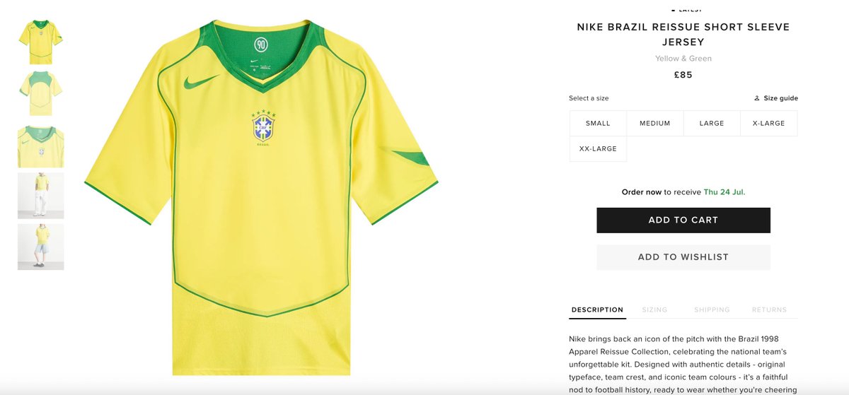 thesolerestocks's tweet image. #ad Nike Brazil Reissue Short Sleeve Jersey is LIVE at END.!
Link >聽c.thesolesupplier.co.uk/85boxw9