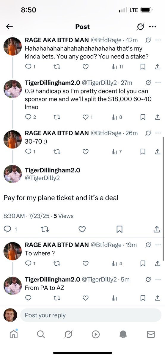 ironmikeluke's tweet image. Omg!!! @BtfdRage who still owes me a $1,000 dollars is engaged in this conversation with @TigerDilly2