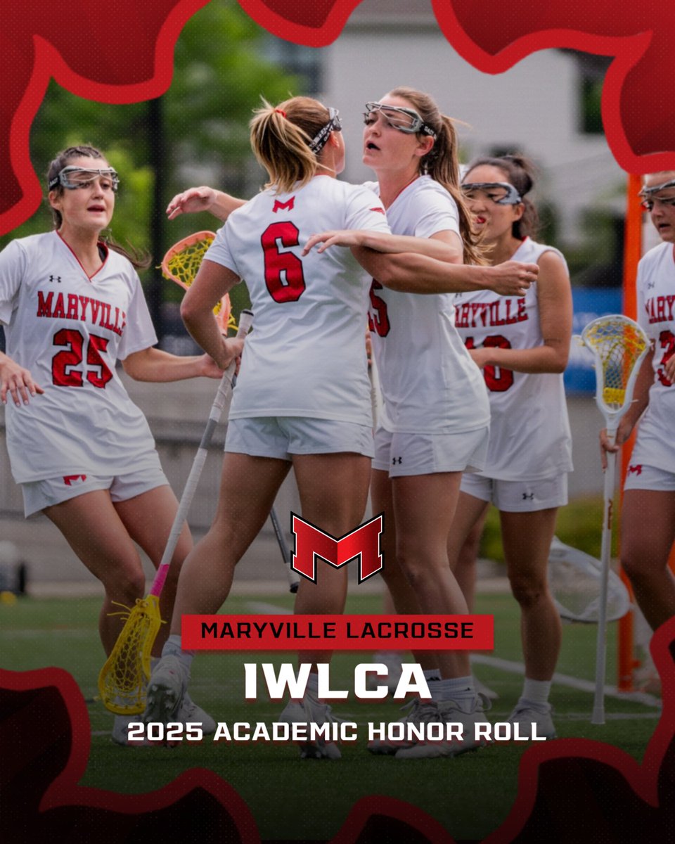 🥍A pair of academic honors for women’s lacrosse!

The Saints were selected as a 2025 IWLCA Academic Honor Squad. Additionally, nine Maryville student-athletes were chosen for the IWLCA Division II Academic Honor Roll.
🥍📚
#BigRedM #GLVCwlax

🔗 tinyurl.com/e92ym66e
