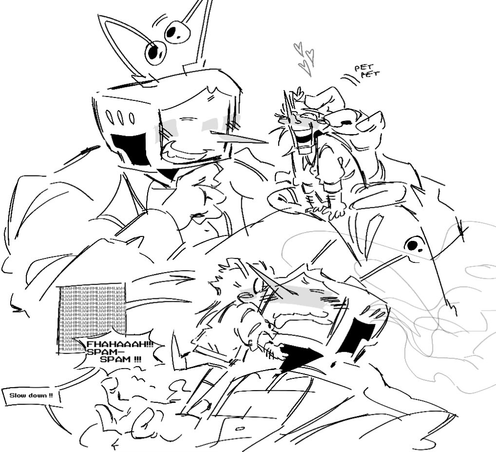 Digi__Imai's tweet image. “we need to stop drawing tenna as the only pathetic one while spamtons fucking evil” yes i agree they BOTH deserve to be soft and cute and cuddly actually #DELTARUNE #spamtenna