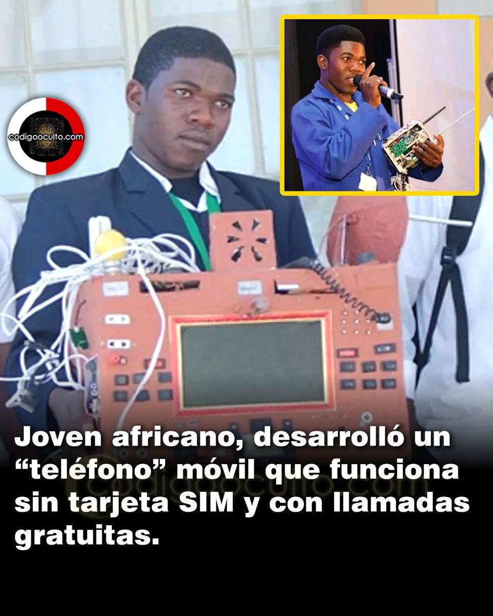 Un joven de Namibia llamado Simon Petrus ha llamado la atención en Internet por su sorprendente invento: un "teléfono móvil" que no necesita tarjeta SIM ni saldo, lo que permite hacer "llamadas gratuitas". 

Simon utiliza frecuencias de radio para realizar llamadas a cualquier
