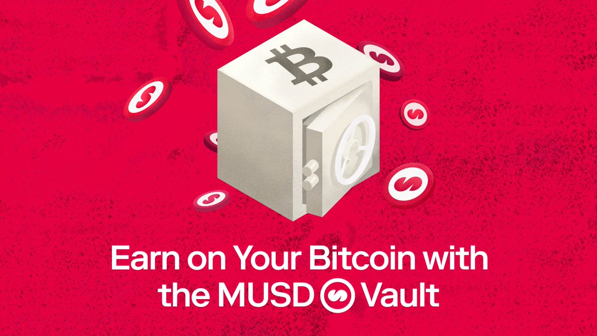 MezoNetwork's tweet image. 📢 Reminder: The clock is ticking.
Stake MUSD in the MUSD Vault before August 31 (UTC) to earn more.
🏆 $80,000 in tBTC rewards for early adopters
📈 30% yield
⚡️ Earn mats
Get started now 👇
mezo.org/explore/vaults…