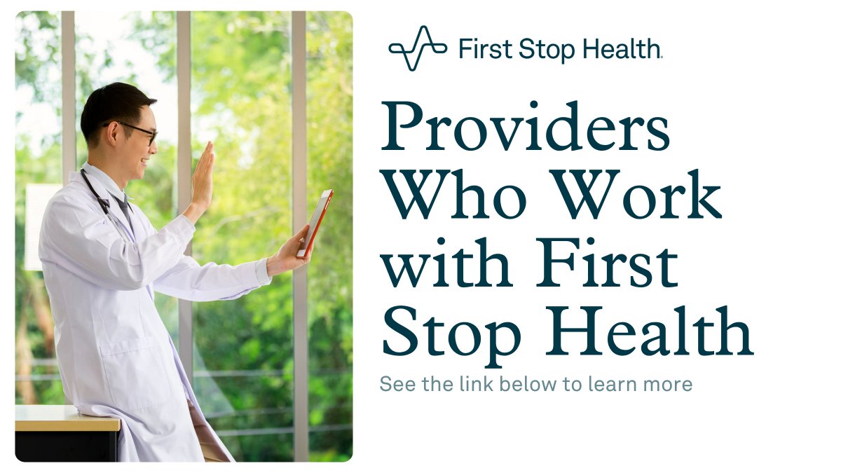 First Stop Health (@firststophealth) on Twitter photo Who are the providers behind <a href="/FirstStopHealth/">First Stop Health</a>? Members have access to board-certified physicians who deliver high-quality care. Each physician has at least five years of experience and completes a onboarding process to meet our standards for care delivery. fshealth.info/ODN Who are the providers behind <a href="/FirstStopHealth/">First Stop Health</a>? Members have access to board-certified physicians who deliver high-quality care. Each physician has at least five years of experience and completes a onboarding process to meet our standards for care delivery. fshealth.info/ODN