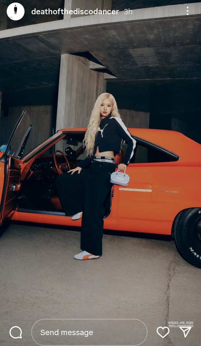 CHAESE97_'s tweet image. An art director at PUMA Sportstyle tagged #ROSÉ and shared his gratitude on IG story for getting the chance to lead the creative direction of a global campaign for the first time