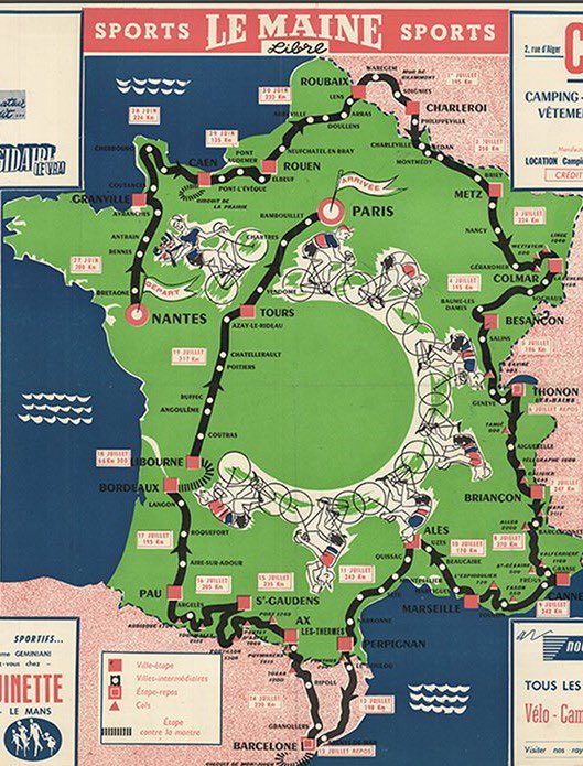 davidguenel's tweet image. Le Tour de France 1957 fut le dernier sans AUCUN transfert.
Ce pourrait être une source d’inspiration alors que les coureurs s’en plaignent beaucoup cette année.