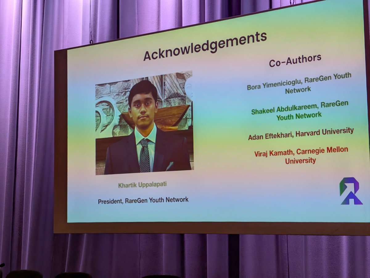 CAMDA_conf's tweet image. Now at #CAMDA25, #ISMBECCB2025, Khartik Uppalapati (RareGen Youth Network) introduces RDMHI, a rare-disease–specific microbiome health index for PKU, integrating taxonomic, functional & genetic data. RDMHI outperforms GMHI & clinical baselines in forecasting Phe crises.