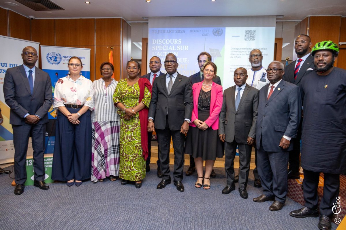 🌱 La transition énergétique se construit à plusieurs mains.

Gouvernement, secteur privé, jeunes, société civile, partenaires techniques &amp; financiers : tous se sont mobilisés ce 22 juillet pour porter la voix et les solutions de la #CIV 🇨🇮 face à l’urgence climatique.

#ActNow
