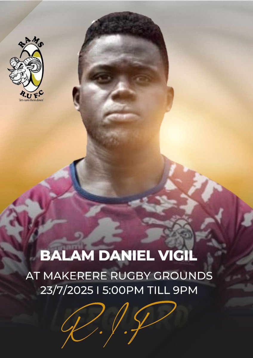 BeyondTheScrum's tweet image. Sincere condolences to the @rufc_rams and the entire Rugby fraternity 🙏
May 𝐁𝐚𝐥𝐚𝐚𝐦 𝐃𝐚𝐧𝐢𝐞𝐥 𝐋𝐮𝐛𝐚𝐧𝐠𝐚𝐤𝐞𝐧𝐞 soul rest in eternal peace 🙏