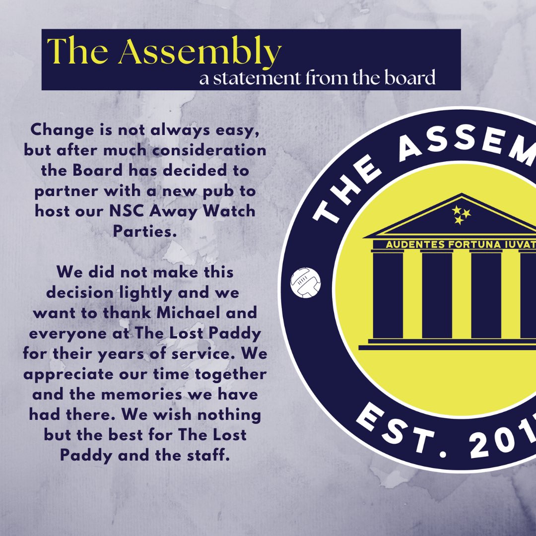 TheAssemblyNash's tweet image. A Statement From The Board
