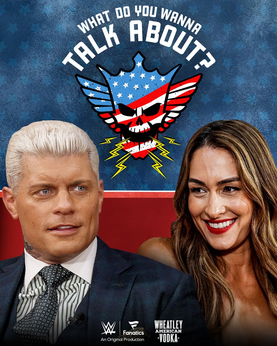 WWE (@wwe) on Twitter photo .<a href="/CodyRhodes/">Cody Rhodes</a> sits down with WWE Hall of Famer Nikki Bella to talk about her time in WWE, social media, and more on the latest episode of #WhatDoYouWannaTalkAbout, presented by <a href="/WheatleyVodka/">Wheatley Vodka</a>!
π: apple.co/44XDv5d
π§: bit.ly/45ifdEr
βΆοΈ: youtube.com/watch?v=zs3l9iβ¦ .<a href="/CodyRhodes/">Cody Rhodes</a> sits down with WWE Hall of Famer Nikki Bella to talk about her time in WWE, social media, and more on the latest episode of #WhatDoYouWannaTalkAbout, presented by <a href="/WheatleyVodka/">Wheatley Vodka</a>!
π: apple.co/44XDv5d
π§: bit.ly/45ifdEr
βΆοΈ: youtube.com/watch?v=zs3l9iβ¦