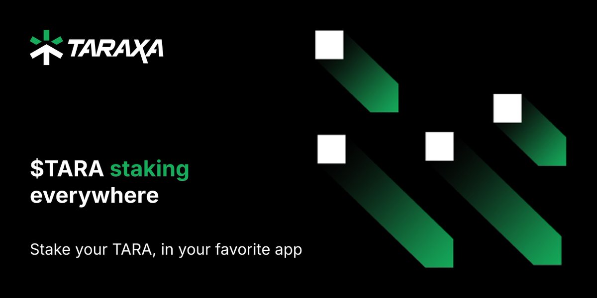 taraxa_project's tweet image. More and more staking options are here for the $TARA ecosystem.
⭐ Community site: community.taraxa.io/staking
⭐ @LaraProtocol - liquid staking app.laraprotocol.com
⭐ @adrolabscom - TaraScanly tarascanly.xyz/staking
⭐ @tara_to_ - explorer & more stake.tara.to…