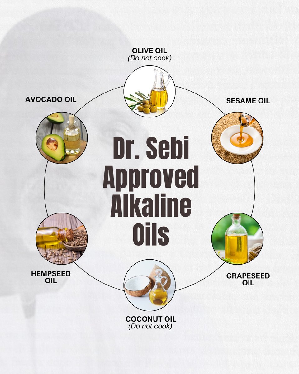 DrSebiSeaMoss's tweet image. These are the only approved and recommended oils by Dr. Sebi ❤️