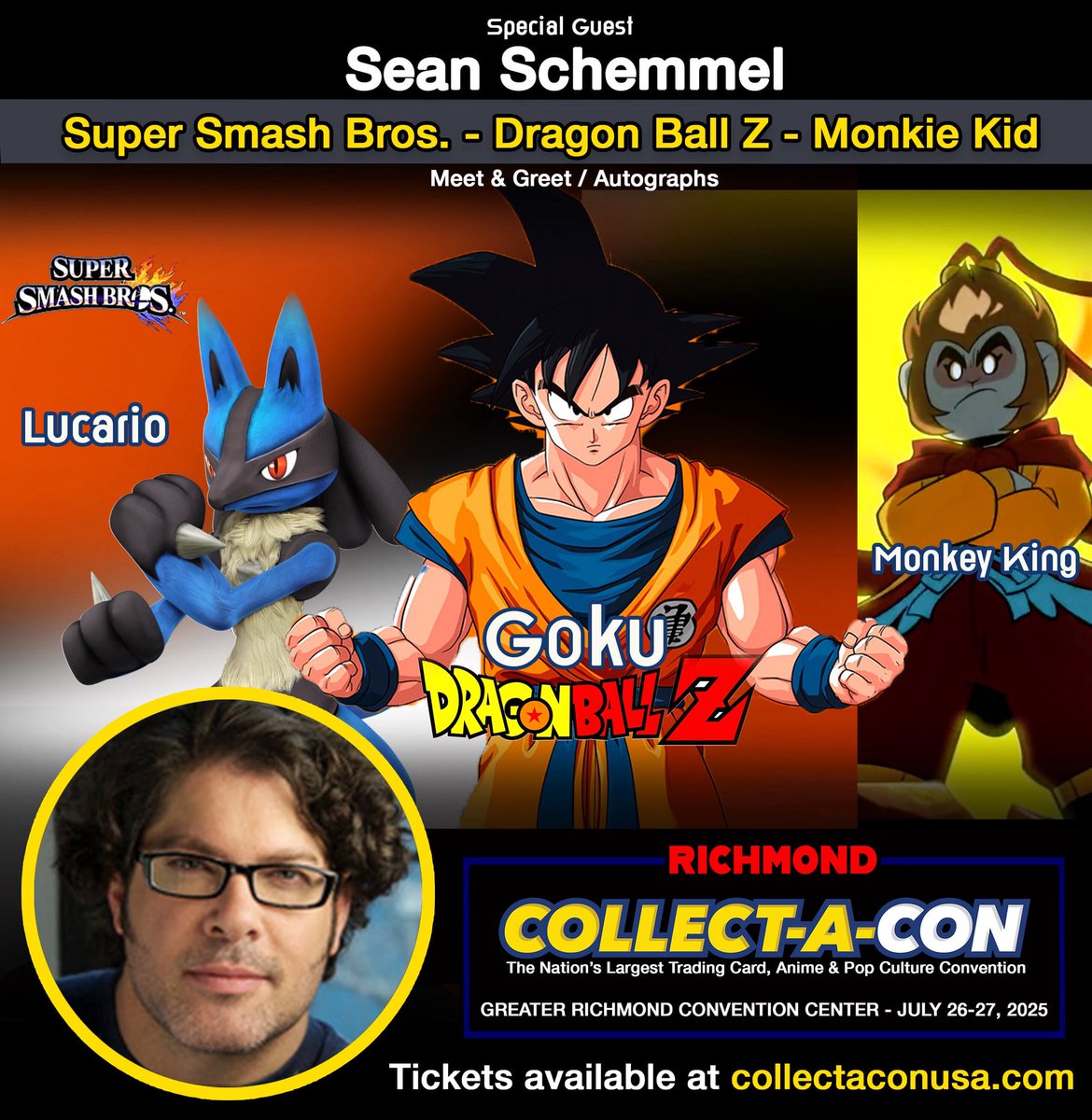 Collect_A_Con's tweet image. COLLECT-A-CON RICHMOND
THE NATION’S LARGEST TRADING CARD, ANIME & POP CULTURE CONVENTION
July 26-27 at the Greater Richmond Convention Center Hall A & B
#goku #dragonball #anime