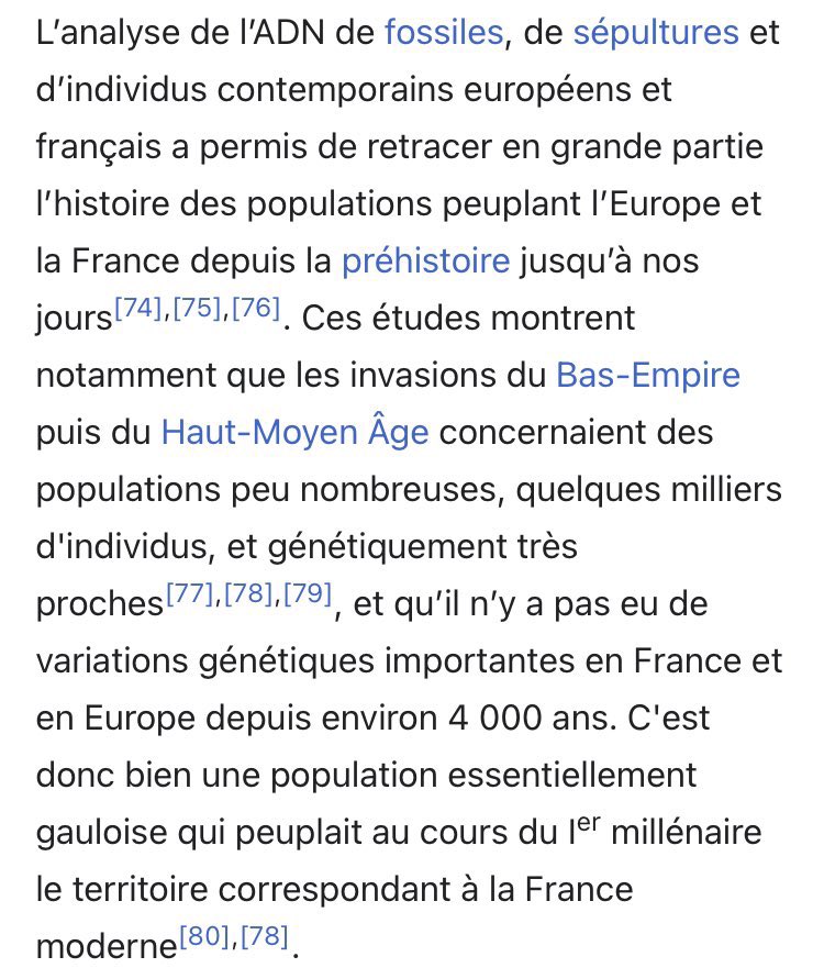 perezer62368538's tweet image. un Français est un mélange d'ADN Europeen qui raconte l'histoire aux fil des siecles les migrations et les colonisations tout simplement .
moi meme Français du sud J'ai fais mon ADN
✅ 60% Celtes ( Gaulois)
✅20% ibériques(espagnol)
✅10% Europe du nord
✅ 10% Europe de l'est
