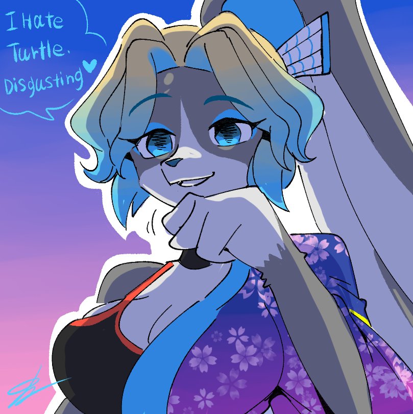 Although she is usually calm and kind, but She's very scary when She's angry...

（Yukari 2003 verse）🐰🩵