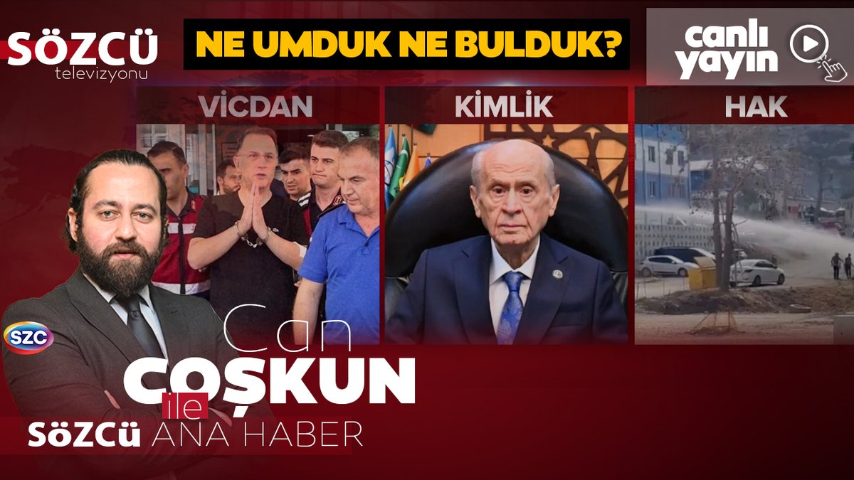 szctelevizyonu's tweet photo. #CANLI Can Coşkun ile Sözcü Ana Haber @cancoskun
#halimebak
https://t.co/g1wr38T9G3 https://t.co/ziV18NLgWp