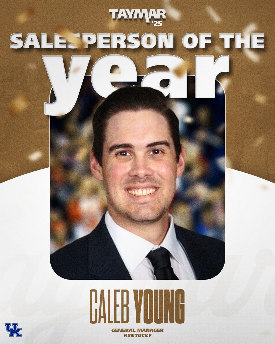 Taymarsalesu's tweet image. We had a great time at the Taymar Leadership Huddle 2025 in Nashville, TN. Please help us celebrate our award winners! Congratulations to Caleb Young at @UKAthletics!