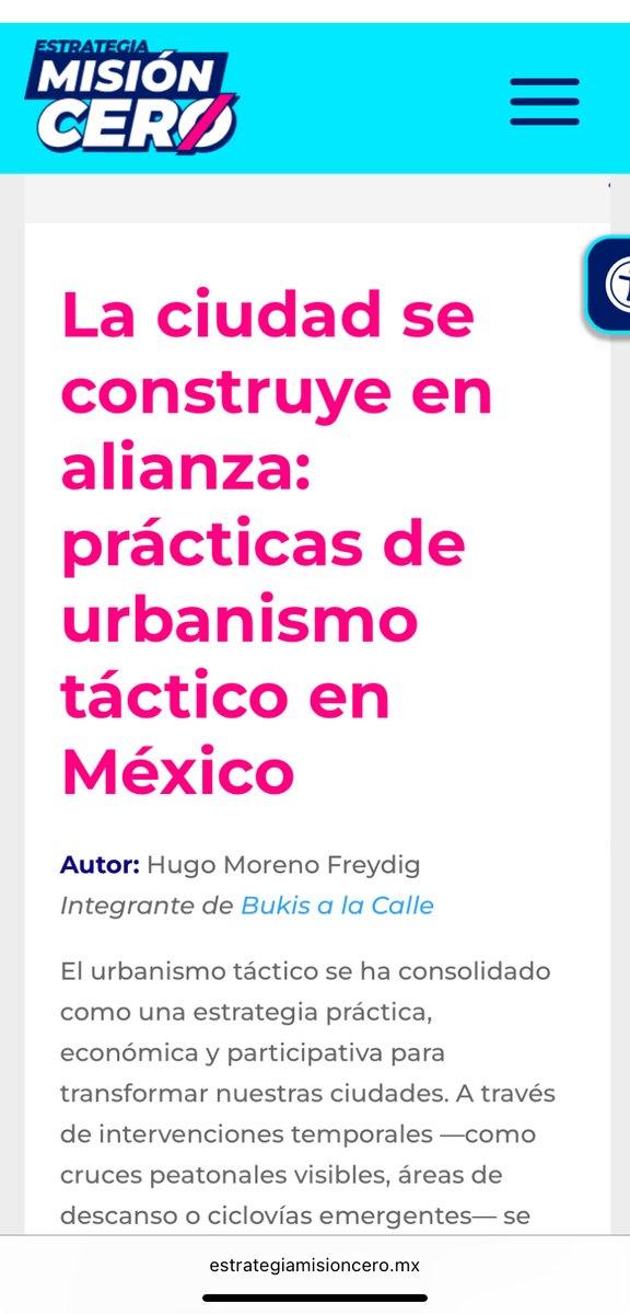 arqhugo's tweet image. Comparto mi más reciente publicación en el blog de Estrategia Misión Cero, llamado "La ciudad se construye en Alianza", donde hablamos sobre prácticas de urbanismo táctico en México.
estrategiamisioncero.mx/2025/07/15/la-…
