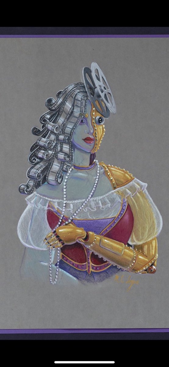 artofmcc's tweet image. Found my old high school art! I forgot how fun colored pencils were